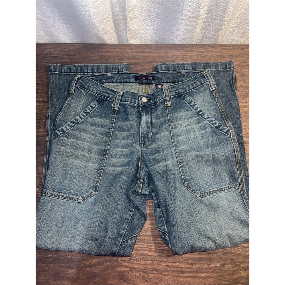 Vigoss Jeans Women's 15/16 Bootcut Cargo Pocket Pants Y2K